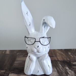 Hobby Lobby Inspired Mini Nerd Bunny Figurine, Easter Decor 🐰
